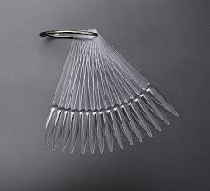 40 X NAIL POPS POLISH STILETTO TIPS - CLEAR